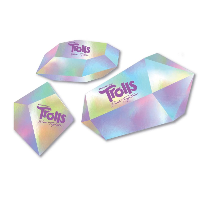 Trolls 3 Band Together Diamond Crystals Party Decorations