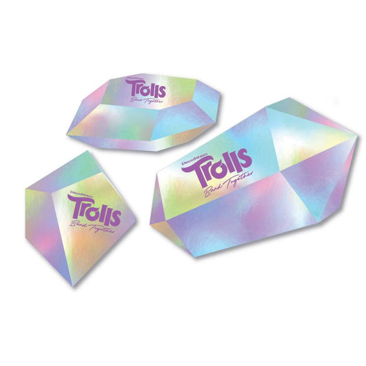 Trolls 3 Band Together Diamond Crystals Party Decorations