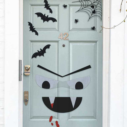 Vampire Halloween Front Door Stickers