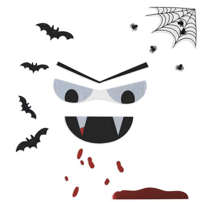 Vampire Halloween Front Door Stickers