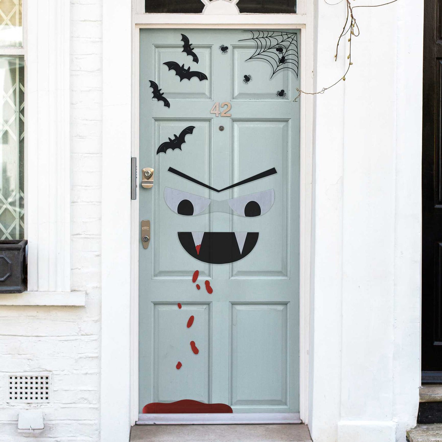 Vampire Halloween Front Door Stickers