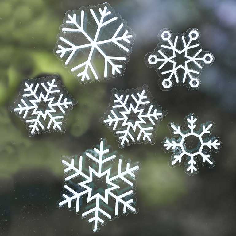 White Christmas Snowflake Window Sticker Decoration