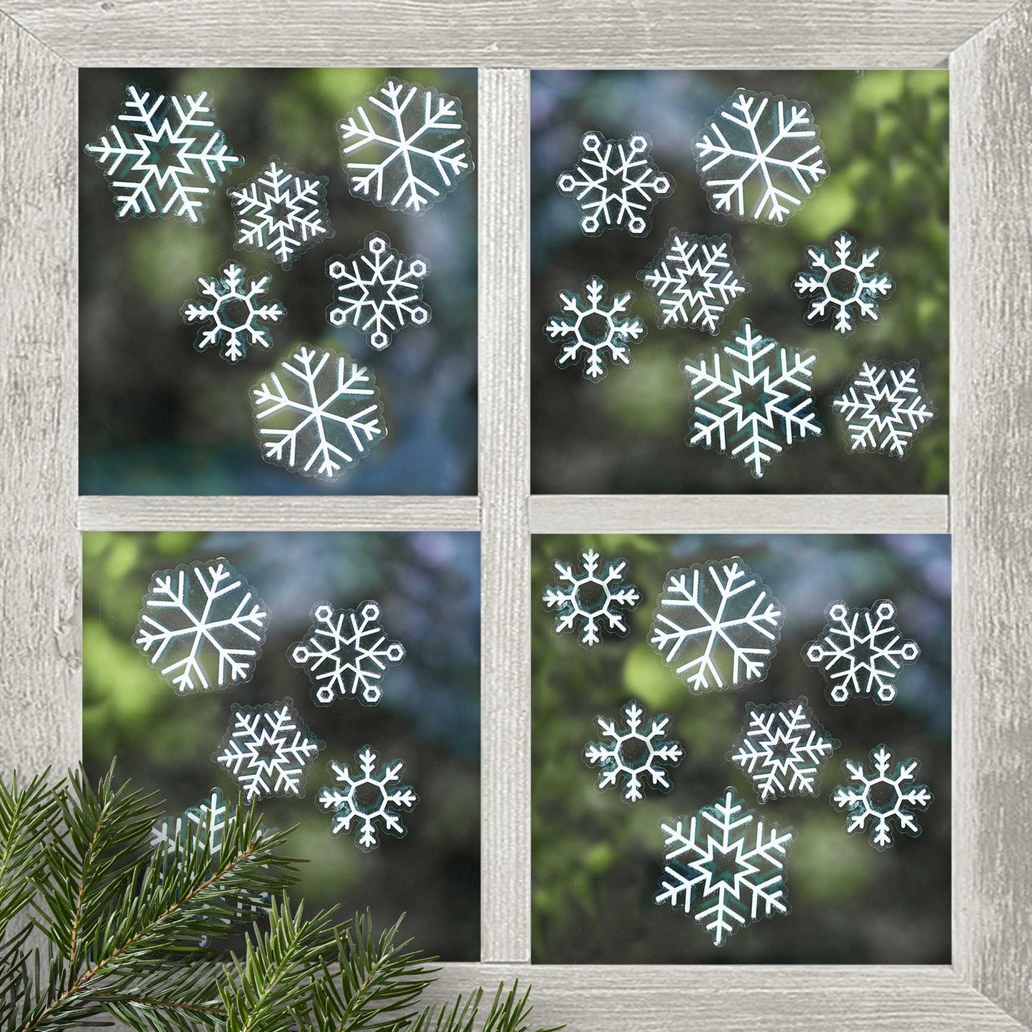 White Christmas Snowflake Window Sticker Decoration