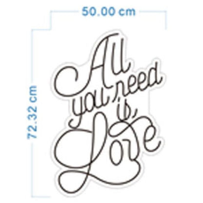 All You Need Is Love Wedding Engagement Neon Light