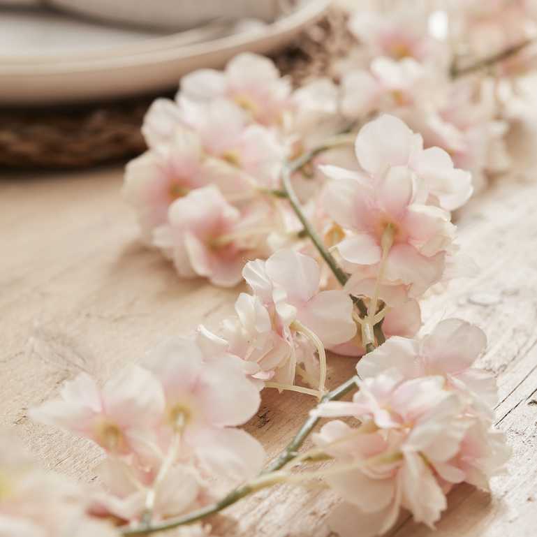 Artificial Cherry Blossom Floral Table Garland Decoration