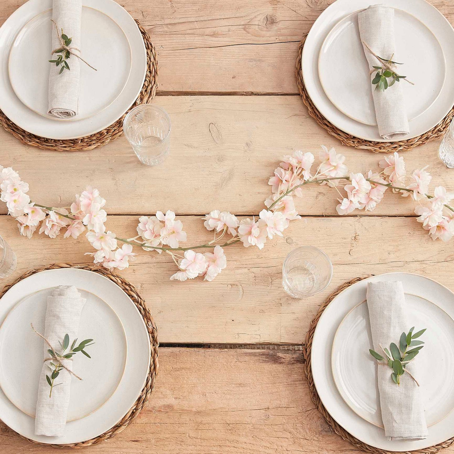 Artificial Cherry Blossom Floral Table Garland Decoration