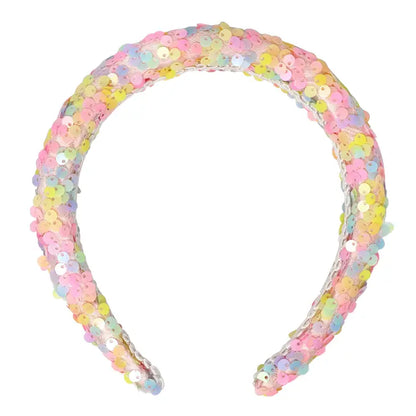 Pastel Rainbow Sequin Headband