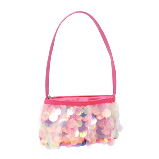 Hot Pink Sequin Kids Mini Side Bag