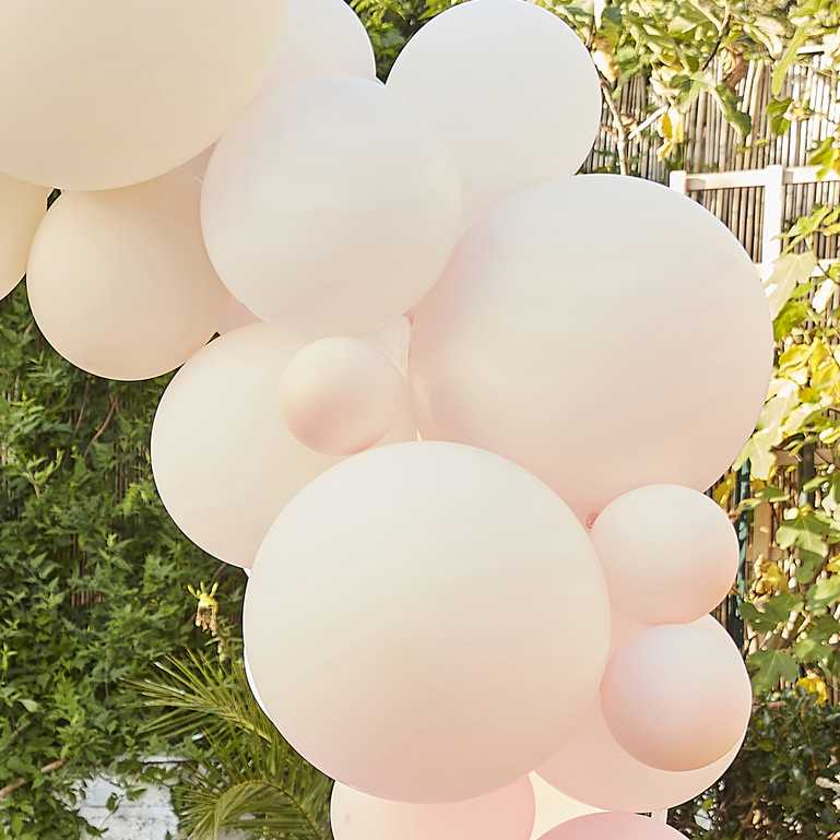 Nude & Pink Party Balloon Garland Arch Kit