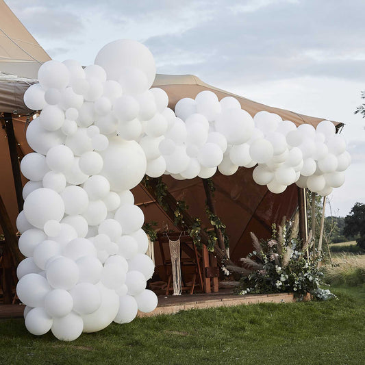 White Balloon Garland DIY Kit