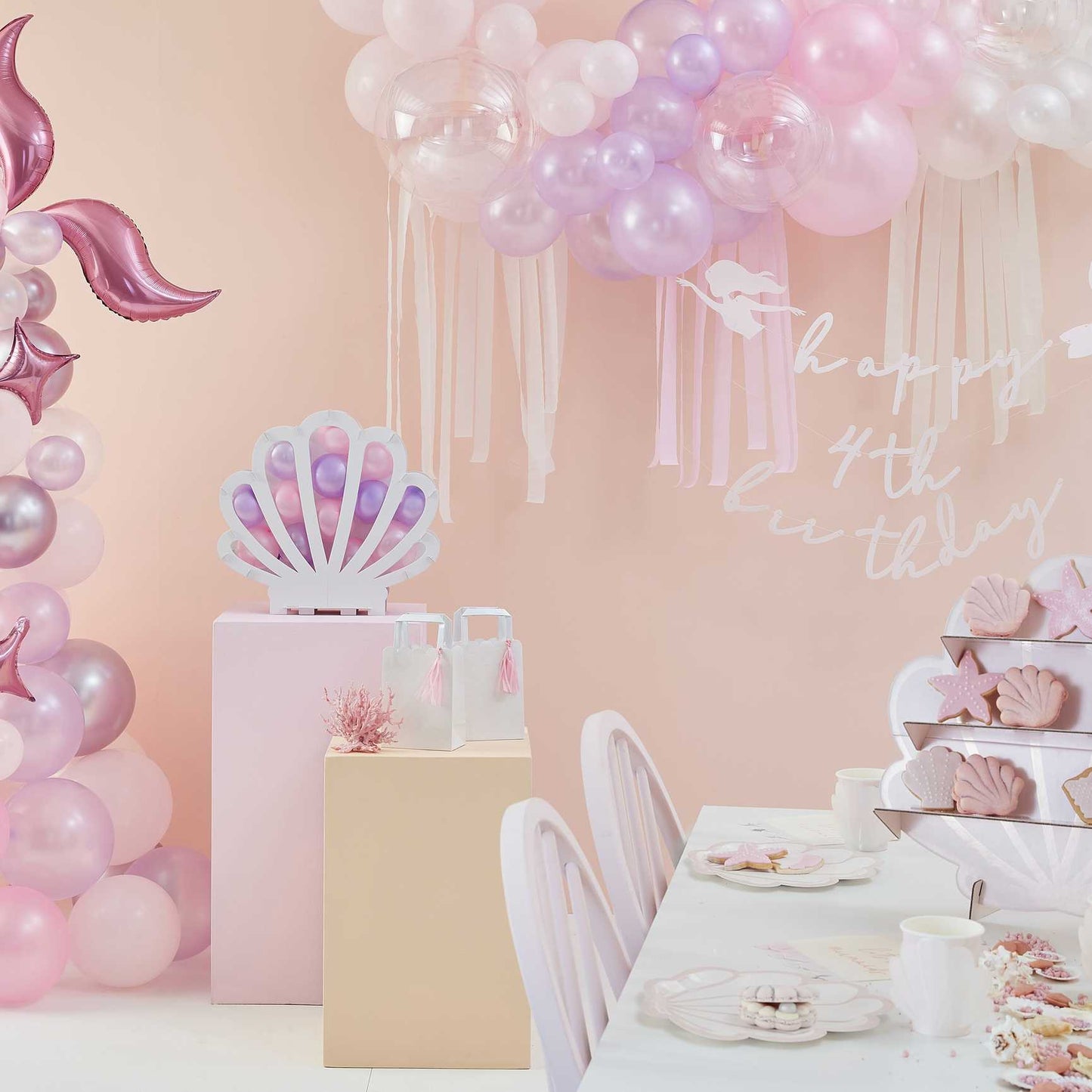 Pink & Purple Mermaid DIY Balloon Garland Kit