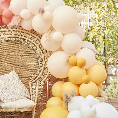 Muted Pastel Balloon Arch Garland