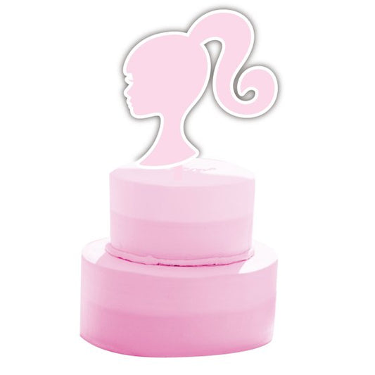 Pink Barbie Birthday Party Acrylic  Cake Topper