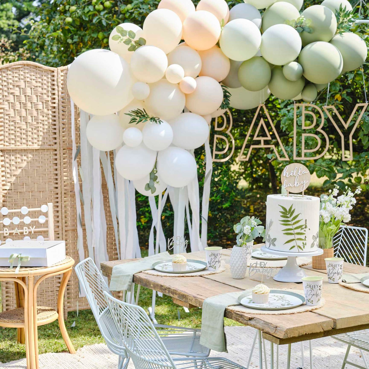 Botanical Baby Nude & Olive DIY Balloon Garland Arch Kit