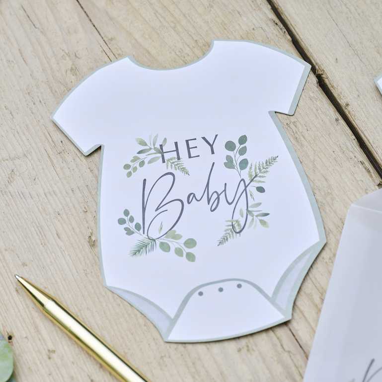 botanical baby shower baby prediction cards game gender reveal guest keepsake baby shower hey baby