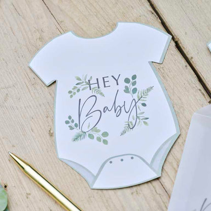 botanical baby shower baby prediction cards game gender reveal guest keepsake baby shower hey baby