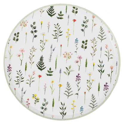 Bridal Bloom Floral Paper Party Plates