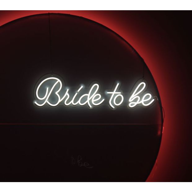 White Bride To Be Bridal Shower Bachelorette Neon Light