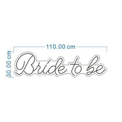 White Bride To Be Bridal Shower Bachelorette Neon Light