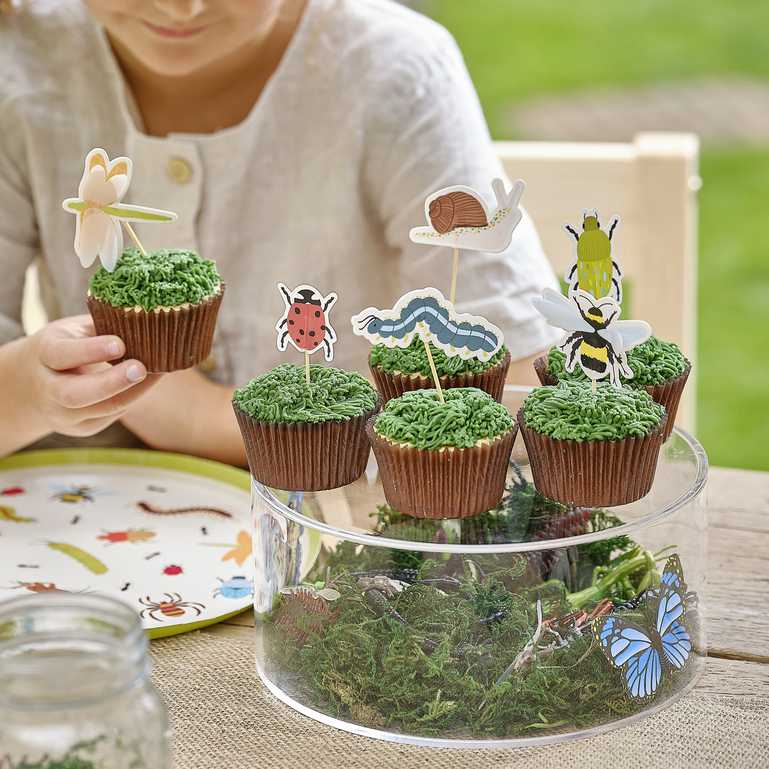 Bug & Insects Party Cupcake Cake Toppers