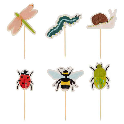 Bug & Insects Party Cupcake Cake Toppers