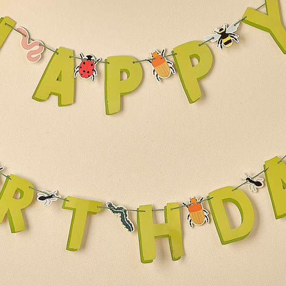 Bug & Insect Happy Birthday Banner Decoration