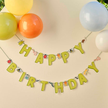 Bug & Insect Happy Birthday Banner Decoration