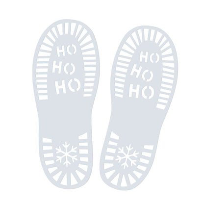 Christmas Santa Footprint Stencils