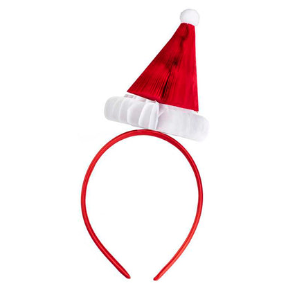 Christmas Santa Hat Honeycomb Headband Crown