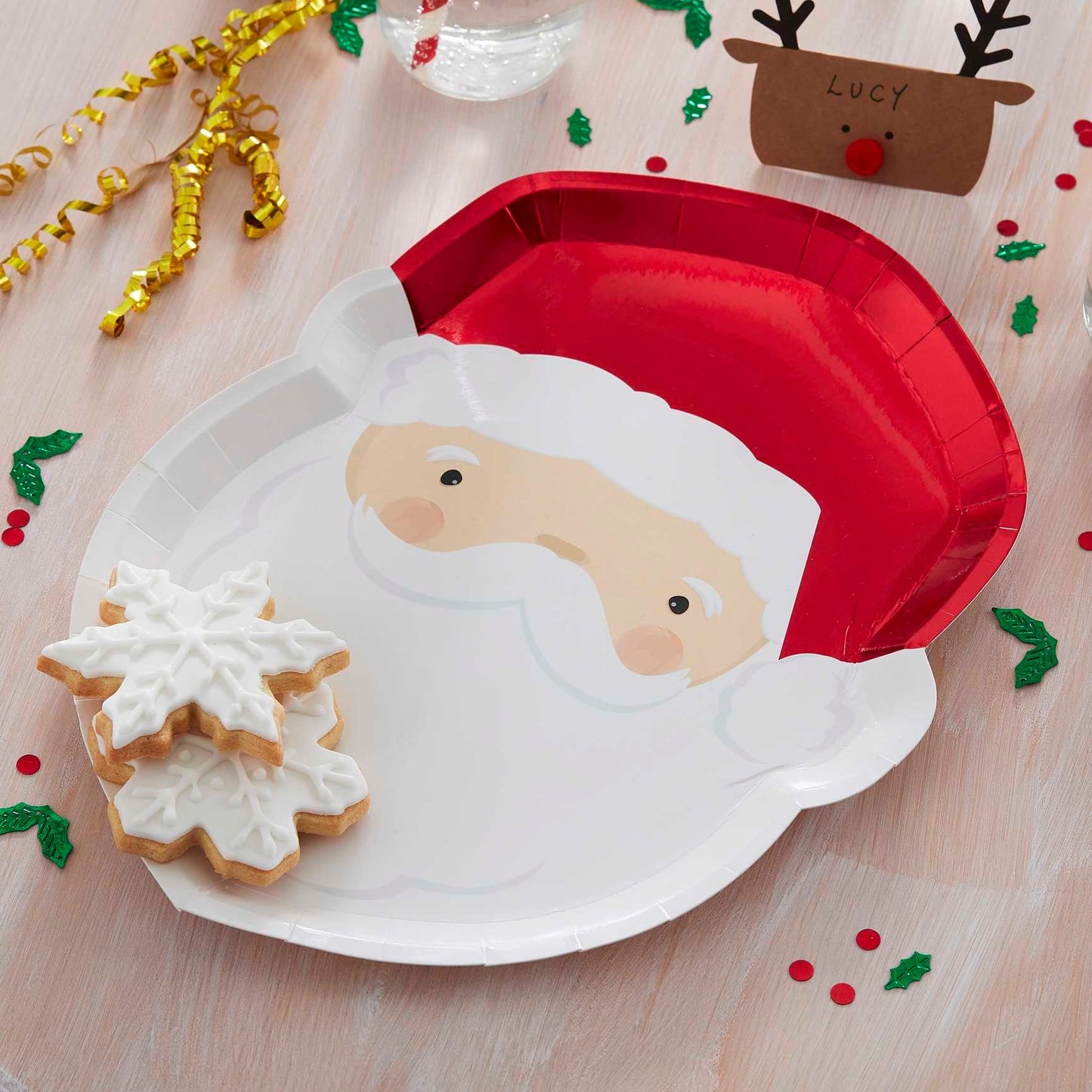 Christmas Santa Paper Party Plates