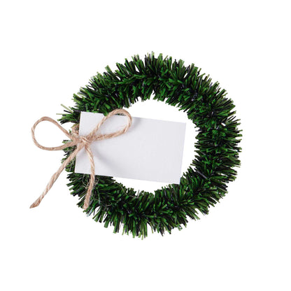 Christmas Wreath Guests Name Place Cards