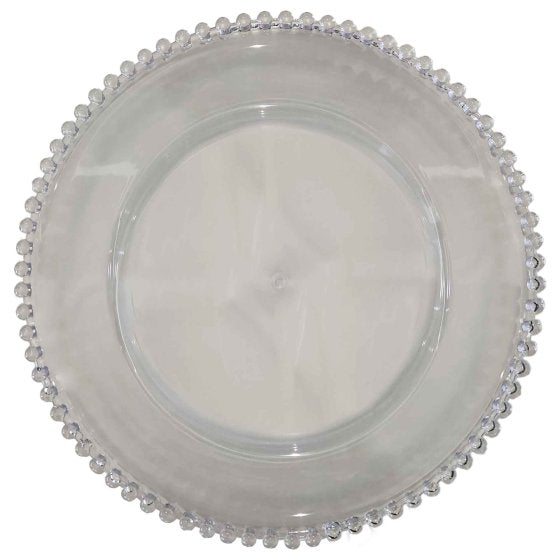 Clear Beaded Plate