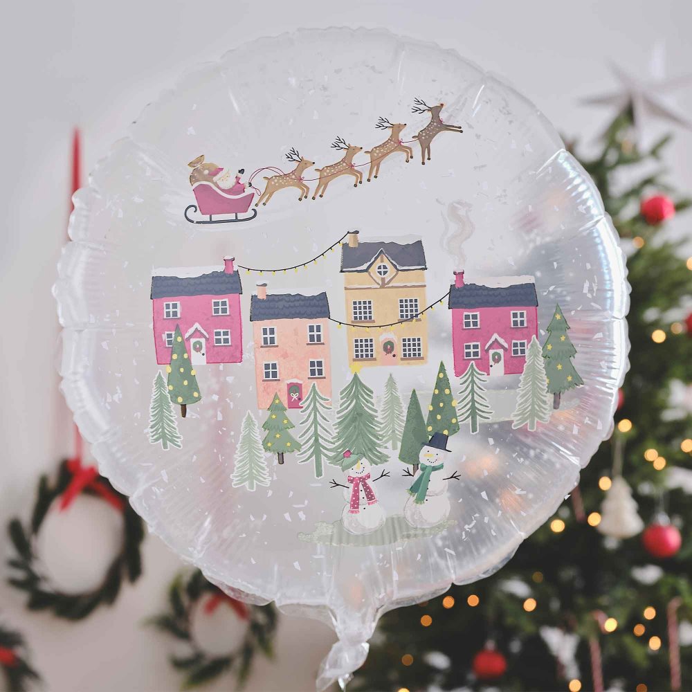 Clear Christmas Globe Balloon Party Decoration