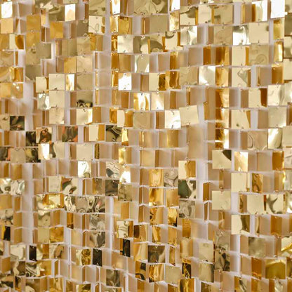 gold shimmer theme birthday party backdrop curtain decoration 50th 40th 30th