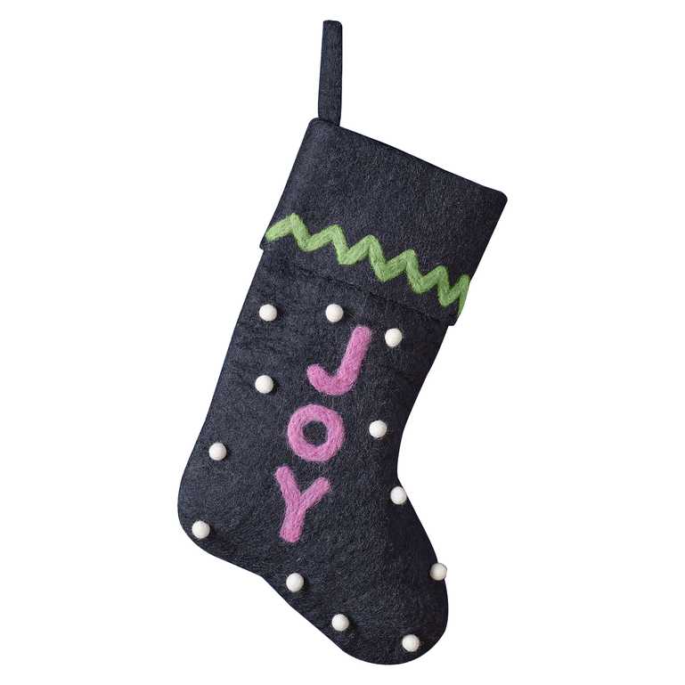 Colourful Felt Christmas Stocking