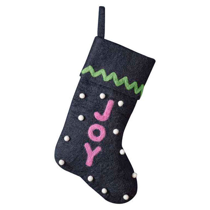 Colourful Felt Christmas Stocking