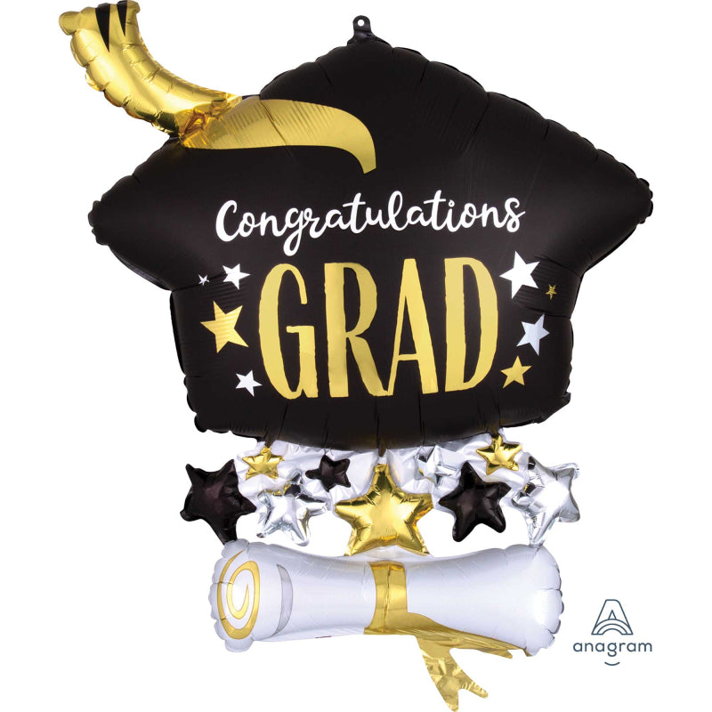 Congratulation Grad Hat Party Foil Balloon