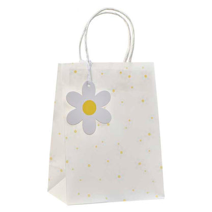 Daisy Flower Floral Paper Party Bags