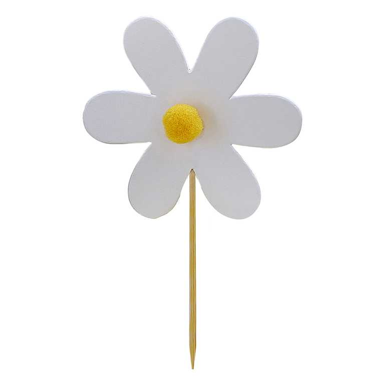 Daisy Flower Cupcake Cake Toppers