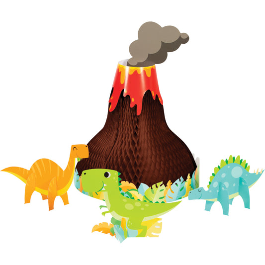 Dinosaur Volcano 3D Table Party Centrepiece Decoration
