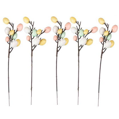 Easter Egg Vase Stems Decorations