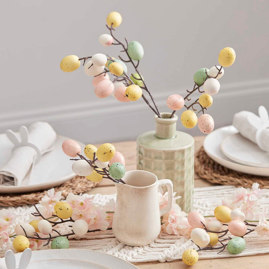 Easter Egg Vase Stems Decorations