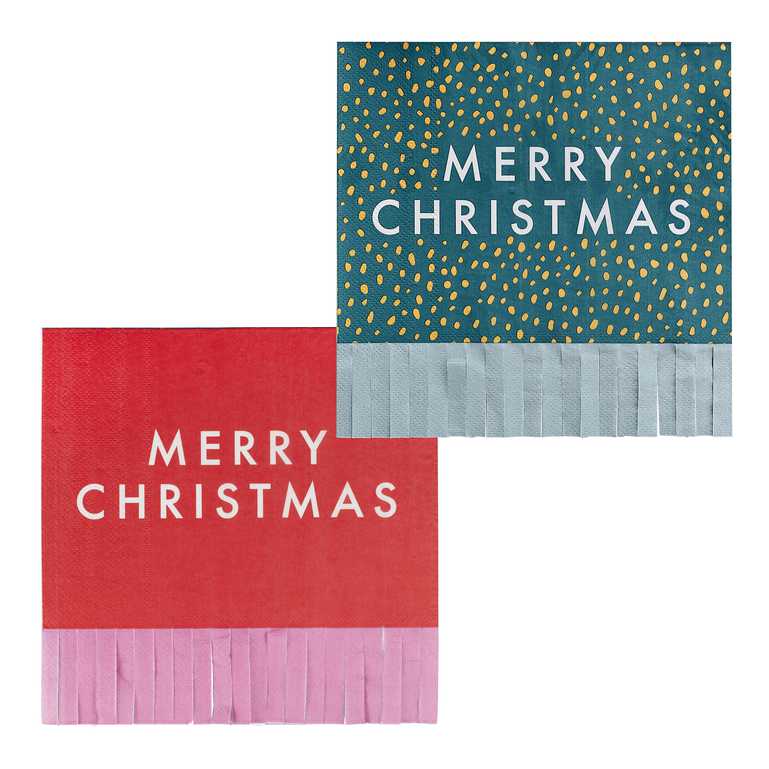 Eco-Friendly Merry Christmas Paper Party Napkin Serviettes