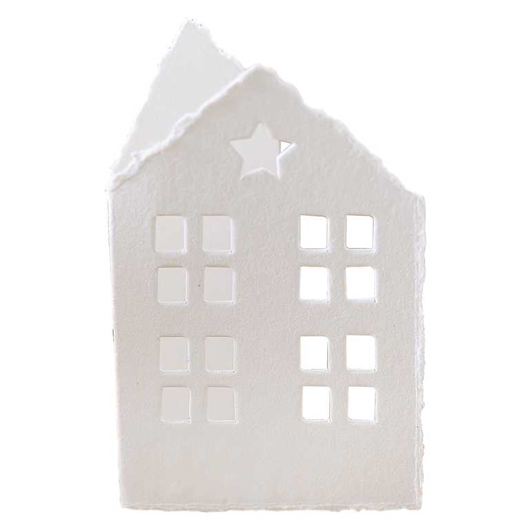 eco-friendly paper christmas house name place card decoration