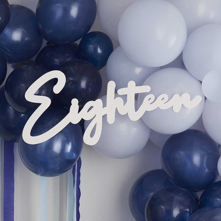 18th eighteen birthday party decorations backdrop sign