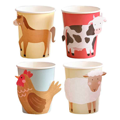 farm animal barnyard paper party cups decorations kids birthday