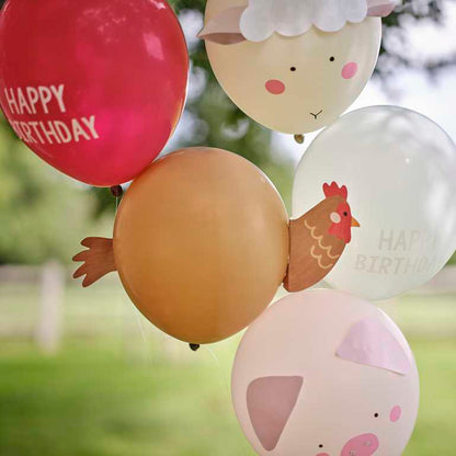 Farm Animal Barnyard Party Balloons