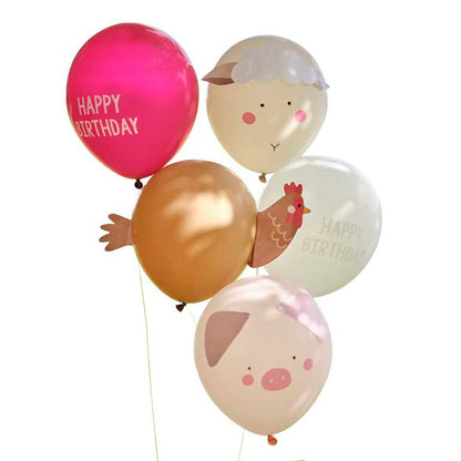 Farm Animal Barnyard Party Balloons