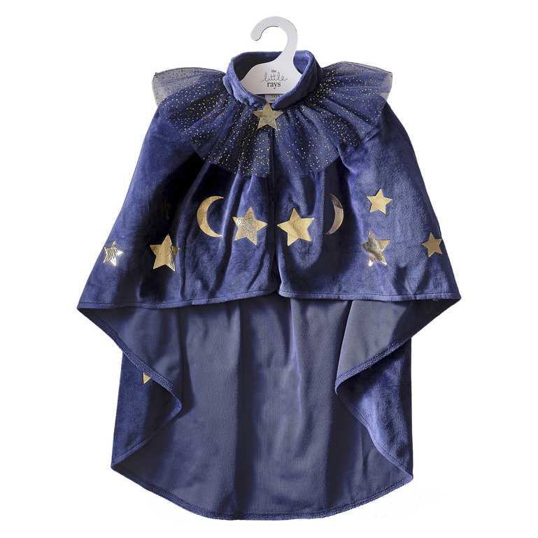 blue velvet kids girls wizard witch costume cape dress up party halloween