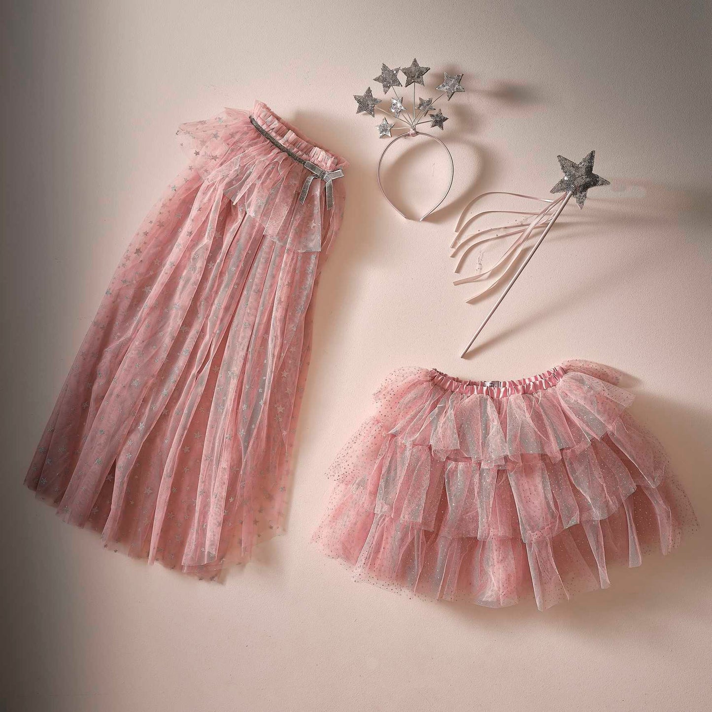 Pink Glitter Girls Fairy Princess Costume Tutu